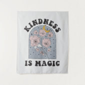 Kindness is Magic  Flowers Wandkleed (Voorkant)