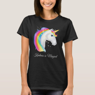 Kindness is Magical  Rainbow Unicorn T-shirt voor