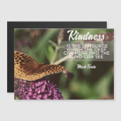 Kindness Is The Language Magnetic Card Magnetische Uitnodiging (Voorkant / Achterkant)