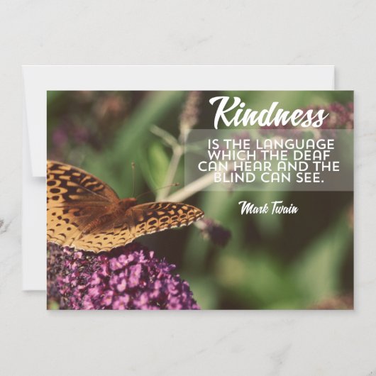 Kindness Is The Language Magnetic Card Magnetische Uitnodiging (Voorkant)