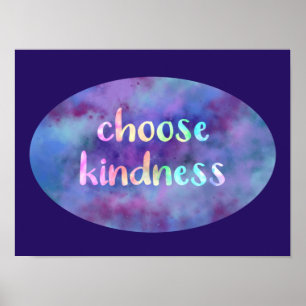 "Kindness kiezen" Nebula Poster