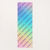 "Kindness kiezen" pastelregenbooggradiënt Yogamat (Achterkant)