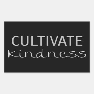 Kindness kweken rechthoekige sticker