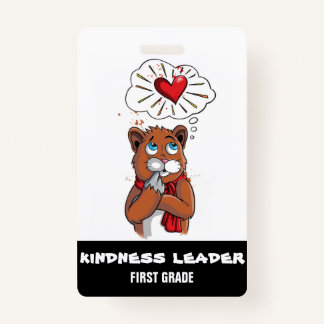 Kindness Leader Pass Badge Label First Grade Teach
