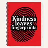 Kindness Leaves Fingerprints Notitieboek (Voorkant)