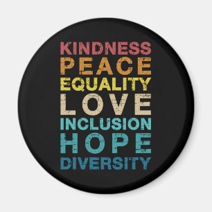 Kindness love diversity LGBT pride Magneet