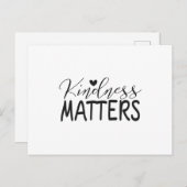 Kindness matters briefkaart (Voorkant / Achterkant)