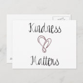 Kindness Matters Heart Briefkaart (Voorkant / Achterkant)