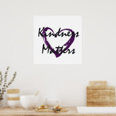 Kindness Matters Heart Poster (Keuken)