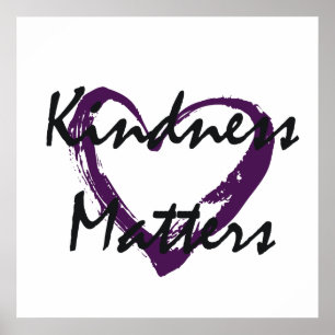 Kindness Matters Heart Poster