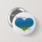 Kindness Matters Heart Ronde Button 5,7 Cm (Voorkant /achterkant)