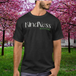 Kindness Matters T-shirt – wit & groen