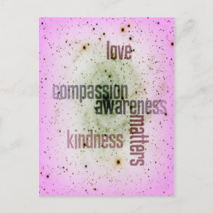 Kindness Matters Universal Love Carte postale