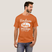 Kindness moedigt antibulledag aan t-shirt (Voorkant volledig)