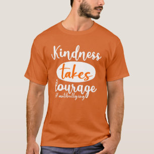 Kindness moedigt antibulledag aan t-shirt