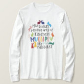 Kindness Motivatie konbit Quote Ash Long T-shirt (Design voorkant)