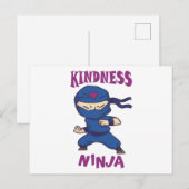 Kindness Ninja, Fight against Bullying Briefkaart (Voorkant / Achterkant)