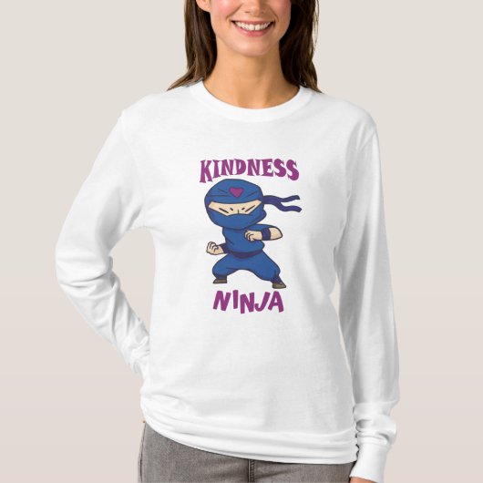 Kindness Ninja, gevecht tegen pesterijen T-shirt (Voorkant)