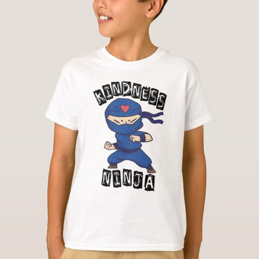 Kindness Ninja, gevecht tegen pesterijen T-shirt (Voorkant)