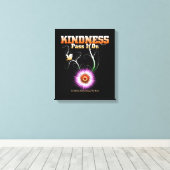 KINDNESS - pas het op de druk van het Canvas over Afdruk (Insitu (Houten vloer))