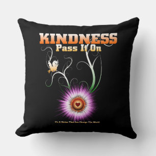 KINDNESS - pas het op Drijvende Blanket over Kussen