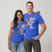 Kindness Peace Equality Love Hope Diversity Human  T-shirt (Unisex)