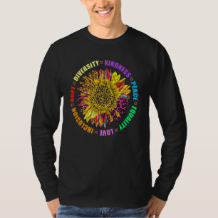 Kindness Peace Inclusion Human Rights Sun T-shirt