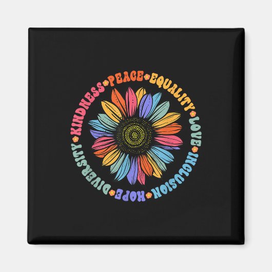 Kindness Peace Love Hope Diversity Human Human Magneet (Voorkant)