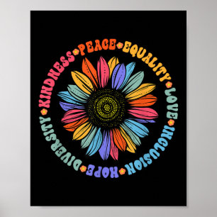 Kindness Peace Love Hope Diversity Human Human Poster