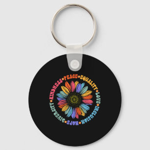 Kindness Peace Love Hope Diversity Human Human Sleutelhanger