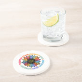 Kindness Peace Love Hope Diversity Human Human Zandsteen Onderzetter (Zijkant)