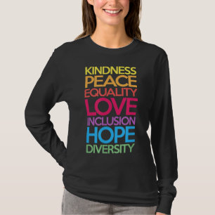 Kindness Peace Love Inclusion Hope Divers T-shirt