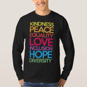 Kindness Peace Love Inclusion Hope Divers T-shirt
