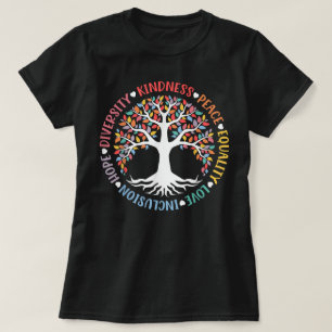 Kindness Peace Love Inclusive Diversity Diversity T-shirt