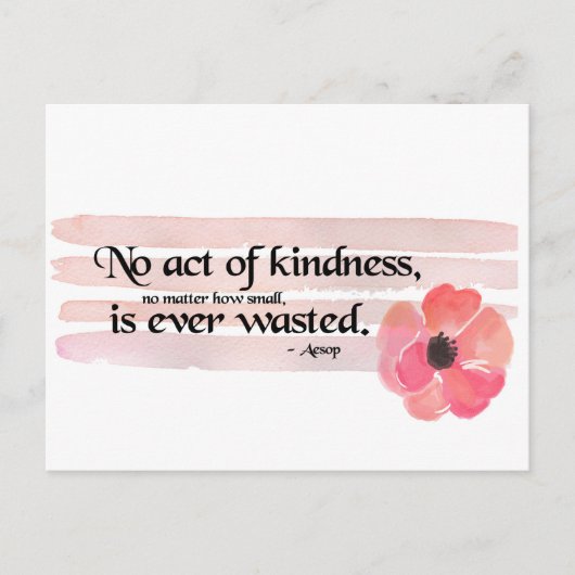 Kindness Pink Briefkaart (Voorkant)