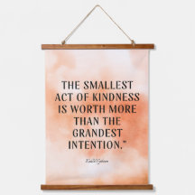 Kindness Quote Wood Hung Stimulering tapestry