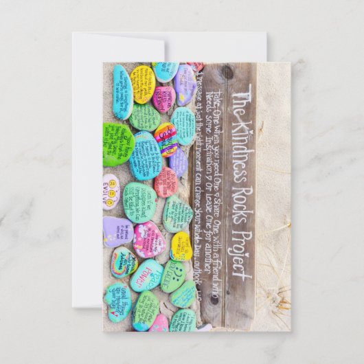 Kindness Rocks Notecard Bedankkaart (Voorkant)