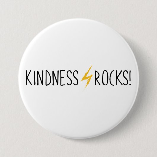 Kindness Rocks Simple Logo Button (Voorkant)