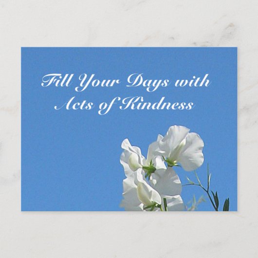 Kindness Sweetpeas Briefkaart (Voorkant)