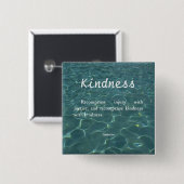 Kindness voor Kindness Vierkante Button 5,1 Cm (Voorkant /achterkant)