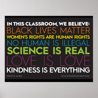 #KindnessIsAlles in dit klaslokaal Poster
