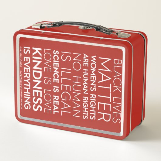 #KindnessIsAlles Metal Lunchbox (Achterkant)