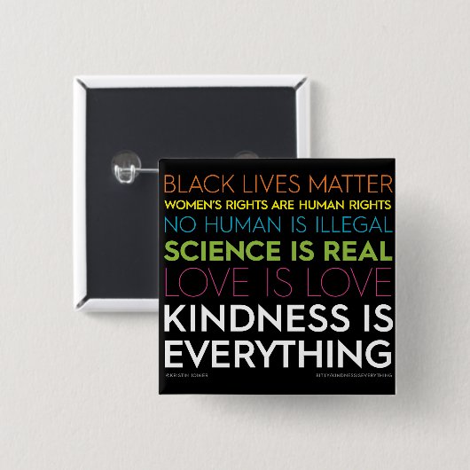 #KindnessisAlles Square Button (Voorkant /achterkant)