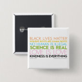 #KindnessIsAlles Square Button (Voorkant /achterkant)