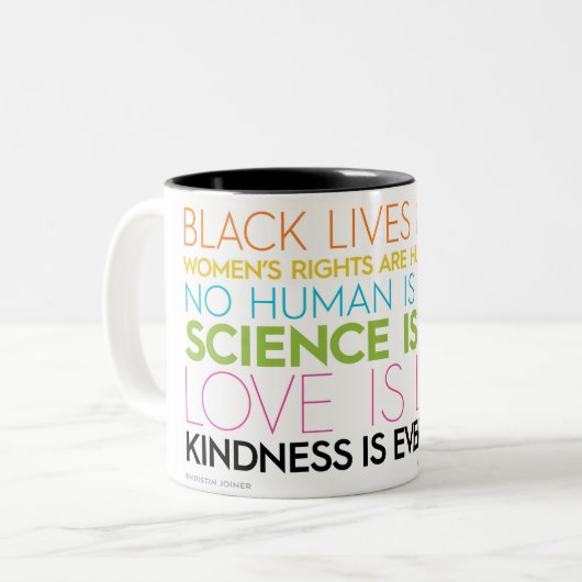 #KindnessIsEverything Two Toned Mug (Devant gauche)