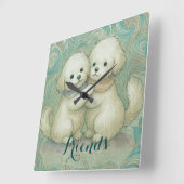 Kindred Paws Vierkante Klok (Hoek)