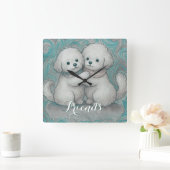 Kindred Paws Vierkante Klok (Huis)