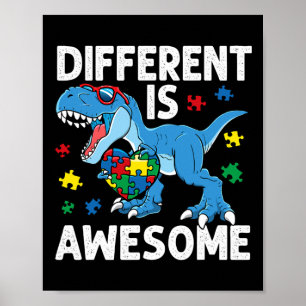 Kind's autisme anders is Geweldige dinosaurus auti Poster