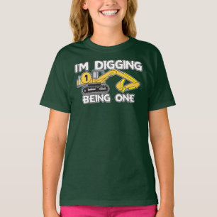Kind's eerste verjaardag Ik ben aan het graven als T-shirt