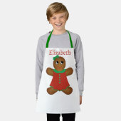 Kind's Gingerbread Meisje Cookie Schort (Gedragen)